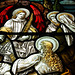 Detail of Emmett Memorial Window, nave of St Paul's Church,  Bradford Road, Birkenshaw, West Yorkshire