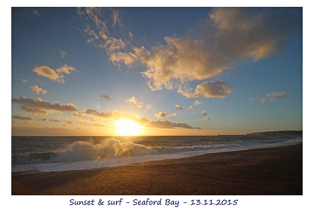Sunset & surf - Seaford Bay - 13.11.2015