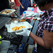 Fried plantains were popular with the crowd