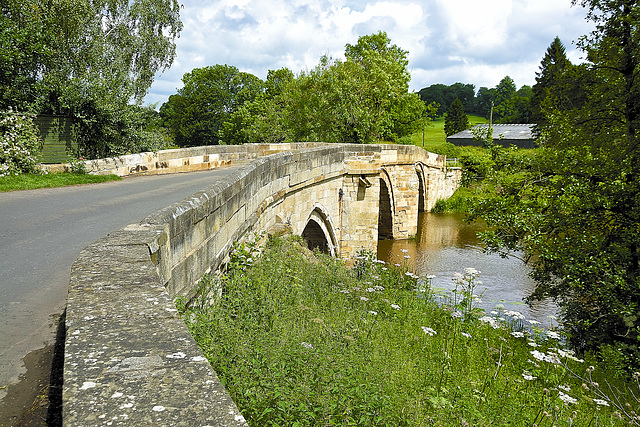 Bridge over the River Derwent by Kirkham Priory