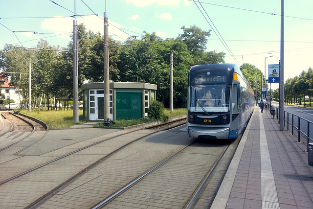 Leipzig 2017 – LVB 1214 at the Meusdorf loop