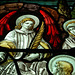 Detail of Emmett Memorial Window, nave of St Paul's Church,  Bradford Road, Birkenshaw, West Yorkshire