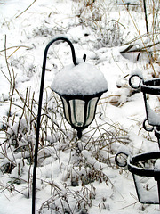 Snow on the Garden Light