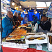Fishmonger on the Saturday market in Leiden
