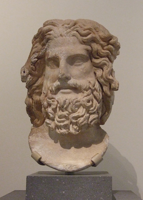 Marble Head of Zeus Ammon in the Metropolitan Museum of Art, May 2012