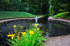 Schlosspark Ludwigslust, Fontaine Mönch