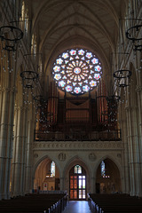 Rose window and the organ