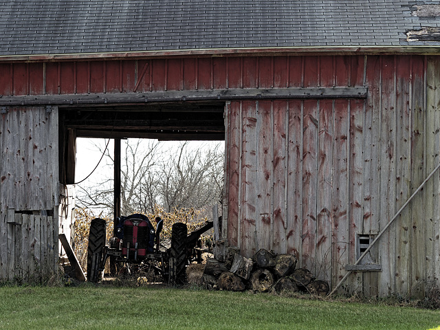 The Tractor and the Barn