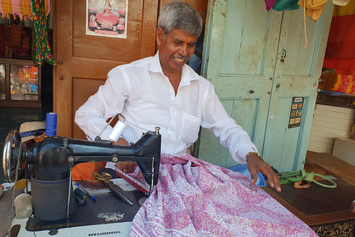 Tailor in City Market, Bangalore
