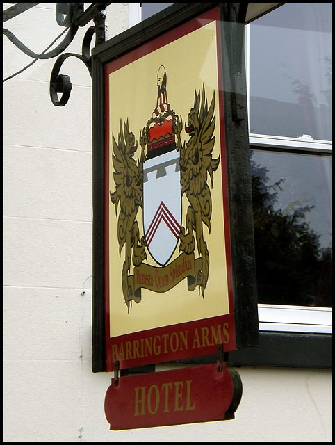 Barrington Arms sign