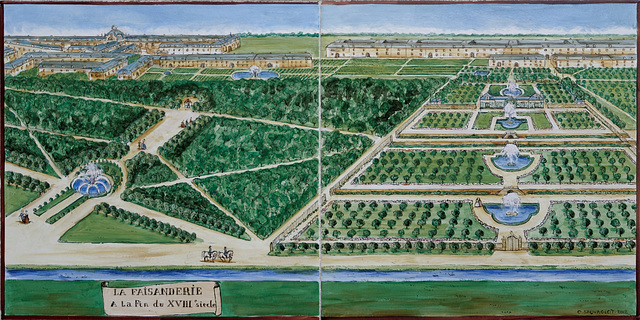 Le Potager des Princes (ou Parc de la Faisanderie) au XVIIIe siècle