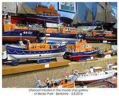 Lifeboat models in the model ship gallery Beale Park 3 8 2016 b