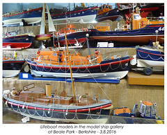 Lifeboat models in the model ship gallery Beale Park 3 8 2016 a