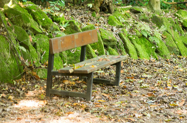 A bench less used..