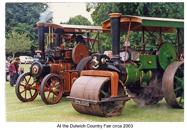Steam traction engine & roller Dulwich c2003