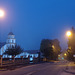 Church of the Nativity of the Blessed Virgin Mary in Kneževo in blue hour