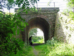 Bridge under the railway at Hampton Pool