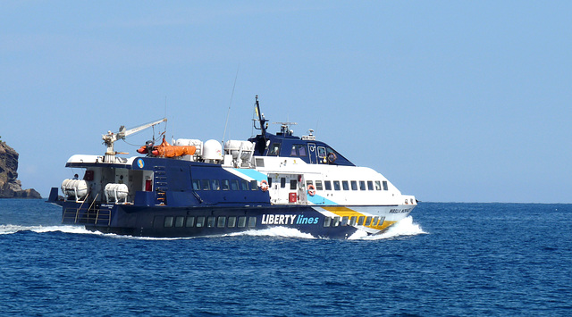 Lipari- Hydrofoil Departure