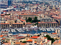 Marseille : Il porto turistico visto dall'alto