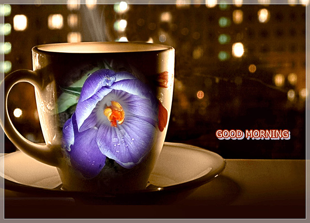 Good Evening and Good Morning avec Coffee Cup