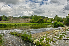 Weir on the Derwent at Kirkham Priory