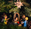 Nativity in wax and wood