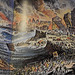 Late medieval painting  of the Lisbon Earthquake Nov 1-1755