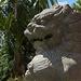 Oriental lion sculpture