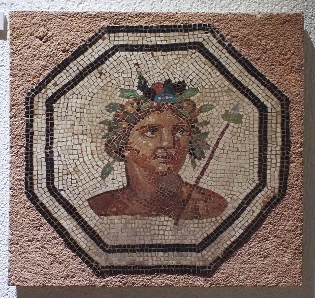 Bacchus Mosaic in the Lugdunum Gallo-Roman Museum, October 2022