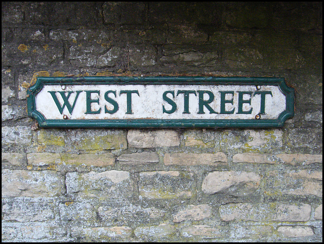 West Street sign