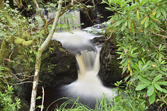 Waterfall on a small stream, Glen Etive, Argyll, Scotland