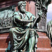 Schwerin, allegorische Figur "Gerechtigkeit" am Denkmal des Großherzogs Friedrich-Franz II.
