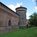 Round Tower At Castello Sforzesco