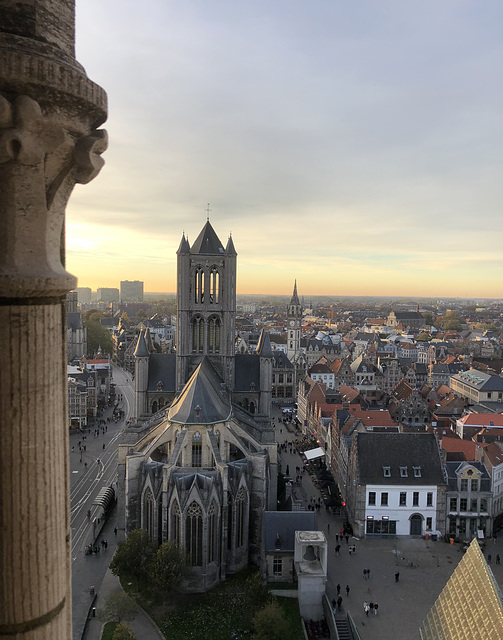 Gent: view from the Belfort.