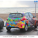 A colourful health message - Seaford seafront - 4 11 2023