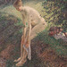 Detail of Bather in the Woods by Pissarro in the Metropolitan Museum of Art, May 2011