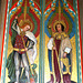Detail of altar panel, Cheddleton Church, Staffordshire