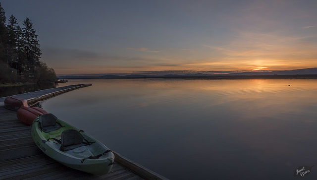 Pictures for Pam, Day 170: Sunrise at the Rocky Point Resort Dock