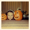 Halloween Heads—Girl with Jack-O'-Lanterns, 1972