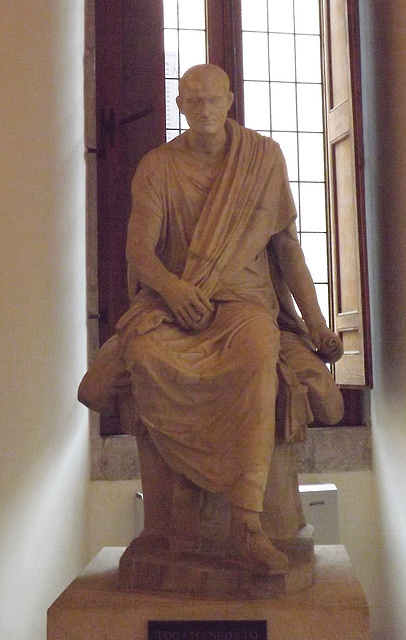 Seated Man Wearing a Toga in the Palazzo Altemps, June 2012