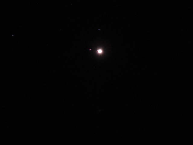 Jupiter and some of its moons