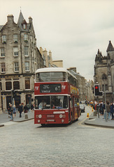 Lothian GSC 659X in High Street (The Royal Mile), Edinburgh - 2 Aug 1997