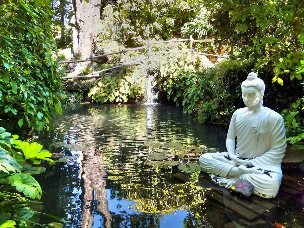 Buddha im kleinen See. ©UdoSm