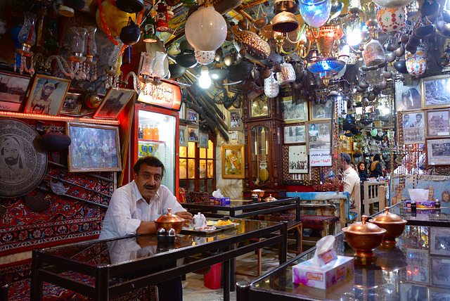 in the tea shop