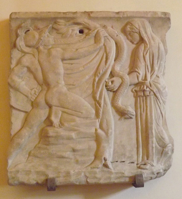 Fragment of a Sarcophagus with Jason and Medea in the Palazzo Altemps, June 2012