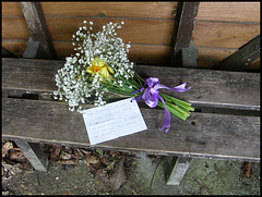 bus shelter bouquet