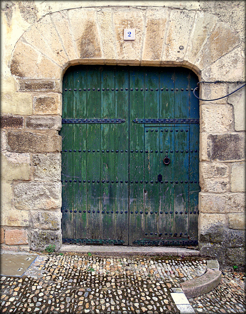 Old door in Sepulveda, Segovia Province