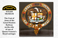 Great Western Railway coat of arms - Steam Museum - Swindon - 18.8.2015