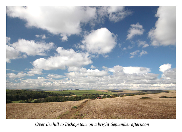 Over the hill to Bishopstone - 18.9.2015