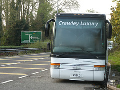 Crawley Luxury Coaches K3 CLC (MX03 ACJ) at Barton Mills - 28 Oct 2019 (P1040881)